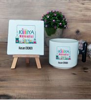 Kimya Mühendisi Hediye Seti Kupa Bardak T Kulplu ve Dekoratif Taş Mühendisler Günü Hediyesi (Model 6)