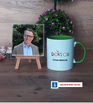 Doktora Hediye Fotoğraflı Dekoratif Taş, Kupa Bardak Beyaz Hediye Tıp Bayramı Hediyesi (Model 14)