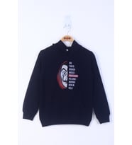 Toontoy Erkek Çocuk La Casa Baskılı Sweatshirt (Lacivert)