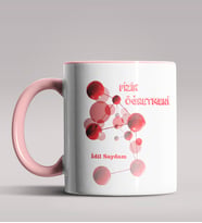 Kişiye Özel Fizik Öğretmeni Tasarımlı Siyah Renk Kupa Bardak 6 (Pembe)