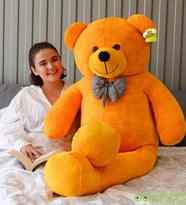 Mavimsi 160 Cm Papyonlu Büyük Ayıcık (%100 Yerli) (Sarı)