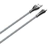 LDNIO Hızlı Şarj Kablosu 1 Metre Micro-LS461 (Gri)