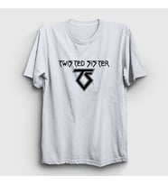 Presmono Unisex Sarı Logo V3 Twisted Sister T-Shirt 180040tt (Beyaz)
