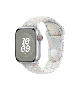 Apple Watch 10/11 42mm-38/40/41mm Kordon 2023 Point Delikli Silikon Strap Kayış (Beyaz)