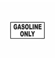 Gasoline Only Araba Sticker siyah 16x8 CM (Siyah)