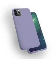 Apple iPhone 11 Pro Max Kılıf Zore Silk Silikon (Lila)