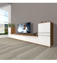Decoraktiv Eko 9200T Mdf Tv Ünitesi Tv Sehpası (Beyaz - Kahverengi)