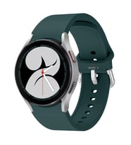 Samsung Galaxy Watch 4 5 Pro 40 42 44 45 46mm Uyumlu Orjinal Tasarım Kavisli PureLux Silikon Kordon (Koyu Yeşil)