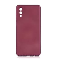 Galaxy A02 Kılıf Zore Premier Silikon Kılıf (Mürdüm)