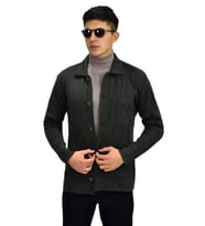 Erkek Spor Düğmeli Hırka R6420 BGL-ST03172 (Haki)