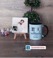 Yazılım Geliştirme Uzmanı Fotoğraflı Dekoratif Taş, Kupa Bardak Beyaz Hediye (Model 11)