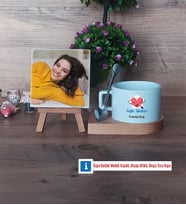 Sağlık Teknikeri Fotoğraflı Dekoratif Taş, Kupa Bardak Beyaz HediyeTıp Bayramı Hediyesi (Model 8)