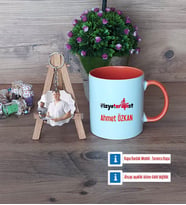 Fizyoterapist Kupa Bardak Beyaz ve Fotoğraflı Ahşap Anahtarlık Hediye (Model 13)