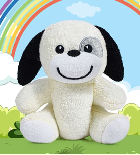 SEVDAM HEDİYELİK  25 cm SEVİMLİ  KORSAN KÖPEK ( % 100) YERLİ (Beyaz) (Pembe)