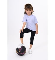 Toontoy Kız Çocuk Nakışlı Tişört (Mavi)