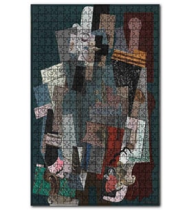 Cakapuzzle Man with a Pipe, 1915 by Pablo Picasso Puzzle Yapboz MDF (Ahşap) (500 Parça)