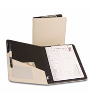 Kapaklı Sekreterlik A5 100 Yaprak Kapasiteli Rainbow Cilp Board Vegan 18,5x23 cm (Bej)