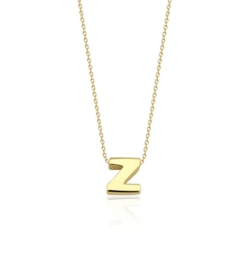 14 Ayar Altın Z Harfli Kolye (Rose)