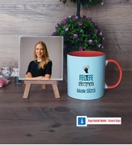 Felsefe Öğretmeni Fotoğraflı Dekoratif Taş, Kupa Bardak Beyaz Hediye Öğretmenler Günü Hediyesi (Model 13)