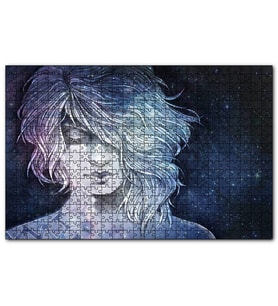 Cakapuzzle Kız Aynalar ve Galaksiler  Puzzle Yapboz MDF (Ahşap) (255 Parça)