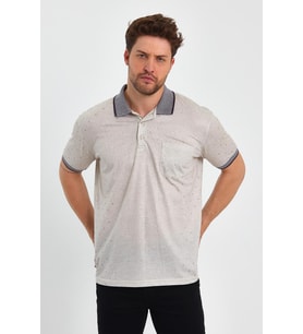 ALEXANDERGARDI CEPLİ MERSERİZE KUMAŞ POLO YAKA T-SHİRT (1043) (Haki)