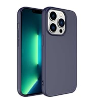 Apple iPhone 14 Pro Max Kılıf Mara Lansman İç Yüzeyi Kadife Kılıf (Lacivert)