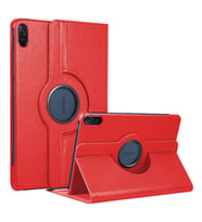 Microsonic Honor Pad 8 Kılıf 360 Rotating Stand Deri Siyah (Kırmızı)