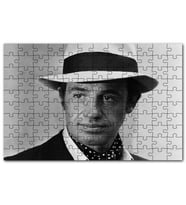 Cakapuzzle Jean Paul Belmondo Fötr Şapkalı Siyah Beyaz Puzzle Yapboz MDF (Ahşap) (255 Parça)