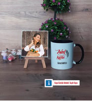 Zabıt Katibi Fotoğraflı Dekoratif Taş, Kupa Bardak Beyaz Hediye (Model 11)