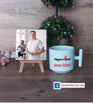 Fizyoterapist Fotoğraflı Dekoratif Taş, Kupa Bardak Beyaz Hediye (Model 12)