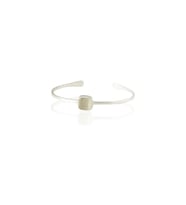 Kadir Jewellery Zirkon Taşlı Ayarlanabilir 925 Ayar Gümüş Kaplama Bilezik (Beyaz)