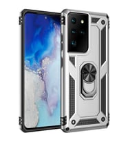 Samsung Galaxy S21 Ultra Kılıf Yüzüklü Zırh Tank Vega (Gri)