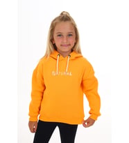 Toontoy Kız Çocuk Kapüşonlu Natural Nakışlı Sweatshirt (Hardal)