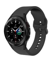 Samsung Galaxy Watch 4 44mm Kordon Silikon Kordon (Siyah)