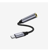 A195 USB-C 3.5mm Kulaklık jakı Bluetooth Adaptörü (Gri)