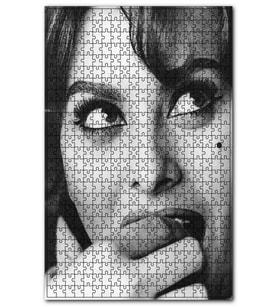 Cakapuzzle Sophia Loren Portre Siyah Beyaz Puzzle Yapboz MDF (Ahşap) (1000 Parça)