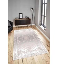 Dijital Baskılı Yıkanabilir Kaymaz Modern Renkli Salon Halısı Mutfak Halısı Yolluk ND-HY-1365 (Pembe)