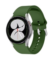 Samsung Galaxy Watch 4 5 Pro 40 42 44 45 46mm Uyumlu Orjinal Tasarım Kavisli PureLux Silikon Kordon (Haki)