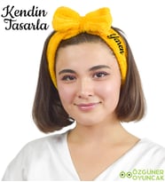Kendin Tasarla Dailing Spa Fiyonklu Saç  - Makyaj  Bandı (Sarı)