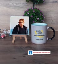 Doğum Günü Hediyesi Fotoğraflı Dekoratif Taş, Kupa Bardak Beyaz Hediye (Model 9)