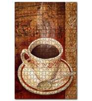 Cakapuzzle La Maison Cafe de Kahve Keyfi Görseli Puzzle Yapboz MDF (Ahşap) (1000 Parça)