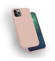 Uyumlu Model Apple iPhone 11 Pro Max Kılıf Lansman Silk Case (Pembe)
