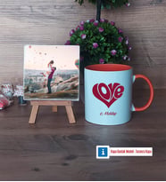 Sevgiliye Hediye Fotoğraflı Dekoratif Taş, Kupa Bardak Beyaz Hediye (Model 13)