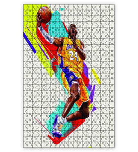 Cakapuzzle Kobe Bryant Baskette Puzzle Yapboz MDF (Ahşap) (500 Parça)