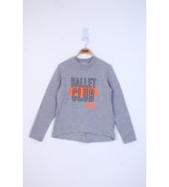 Toontoy Kız Çocuk Ballet Club Baskılı Sweatshirt  ( Gri-Melanj)