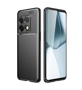 One Plus 10 Pro Kılıf Zore Negro Karbon Tasarım Silikon Kılıf (Siyah)