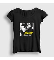 Presmono Kadın Beyaz Edward Baji Keisuke Anime Tokyo Revengers T-Shirt 259787tt (Siyah)