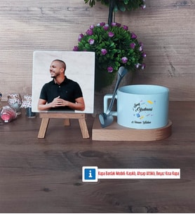 Sınıf Öğretmeni Fotoğraflı Dekoratif Taş, Kupa Bardak Beyaz Hediye Öğretmenler Günü Hediyesi (Model 8)