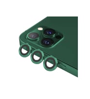 BİNANO Mini Metal Ring Iphone 12 Pro Max Lens Koruyucu 3'lü Takım (Koyu Yeşil)