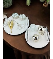 Adoration Polyester Söz Tepsisi (Beyaz)